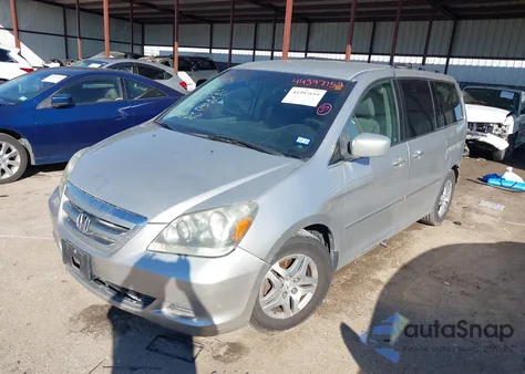 2007 Honda Odyssey Ex z USA, uszkodzony, nr VIN 5FNRL38407B438360